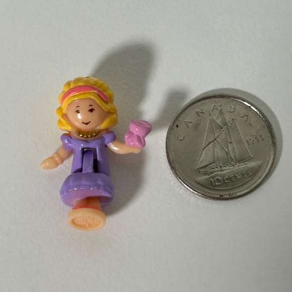 Vintage 90s Bluebird Polly Pocket Crown Palace Polly Replacement Doll (21C) - Picture 6 of 6